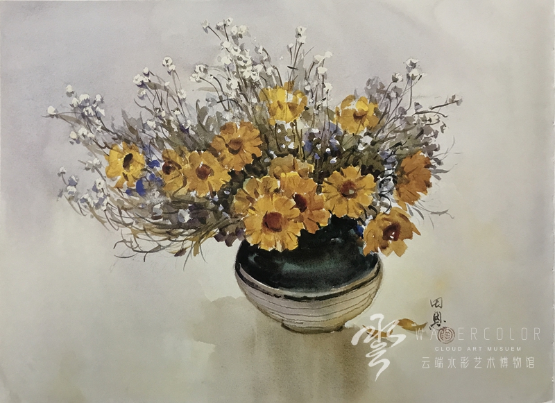 1991《小花》53×38cm